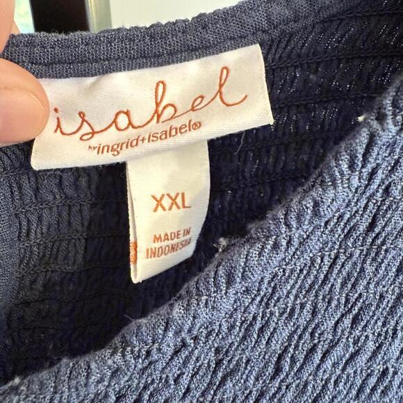 Isabel by Ingrid + Isabel navy maxi maternity dress size XXL - Picture 7 of 8